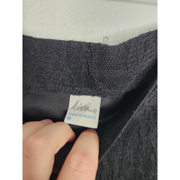 Y2k Kiva Maxi Black Lace Skirt Sheer Goth Emo Punk Fairy Whimsy Medium - Picture 5 of 7